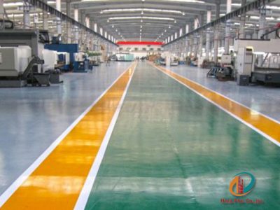 Nền Epoxy trong xây dựng nhà xưởng?